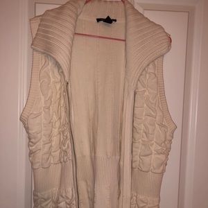 White House Black Market Zip Up Sweater Vest